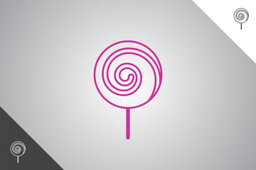 Candy design element. Bakery, cakes and pastries logo identity template. Perfect logo for business related to bakery, cakes and pastries. Isolated background. Vector eps 10.