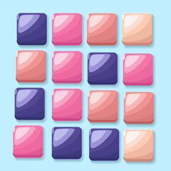 Brick game with shiny style candy