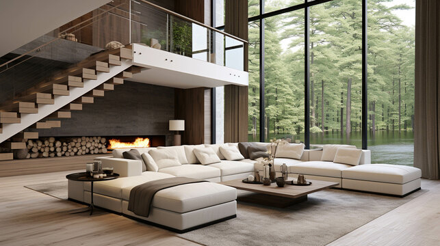 living room interior high definition(hd) photographic creative image