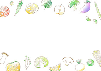 simple line illustration of vegetables