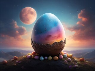 Easter earth in space