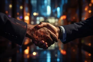 Selbstklebende Fototapeten person shaking hands © UniqueChoice