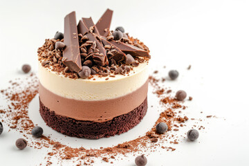 Triple Chocolate mousse cake