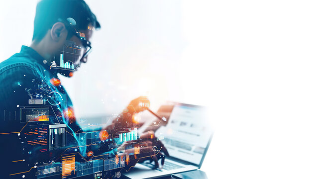 a financial planner using digital tools and technology to streamline financial processes