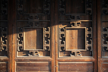 Chinese doors - obrazy, fototapety, plakaty