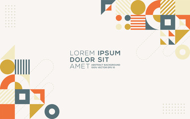 Modern colorful geometric background, wallpaper, cover, banner, trendy geometric shapes, design vector template editable and resizable EPS 10.