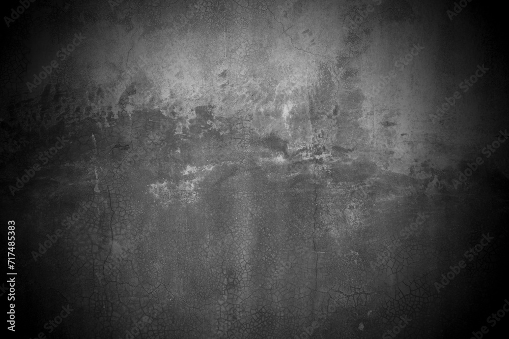 Aufkleber old wall texture cement dark black gray background abstract grey color design are light with white g