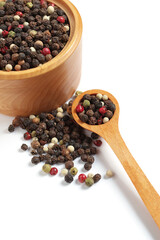 Different colorful dried peppers balls