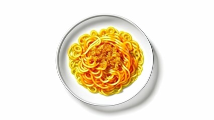 spaghetti in a glass bowl