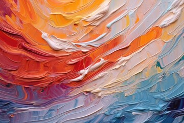 Colorful oil paint background, AI generated