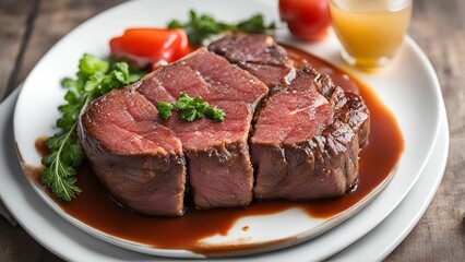 beef steak with vegetables