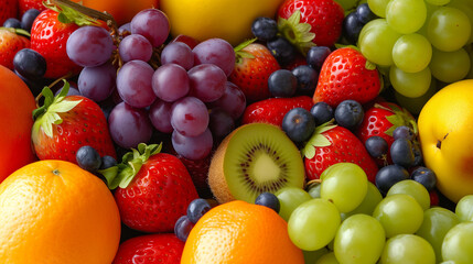 Fresh and vibrant fruit closeup.
