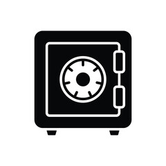 safe box icon vector design template simple and modern