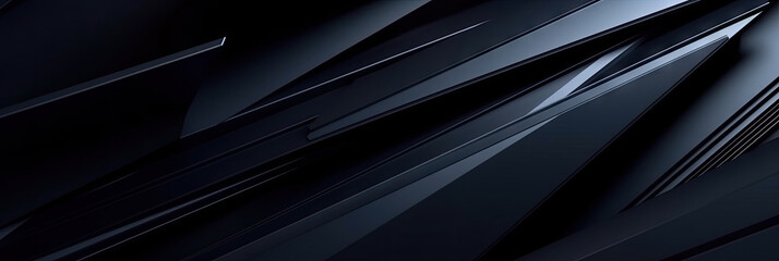 Obraz premium 3d Dark Business Background, 3d shapes rendering, dark blue background