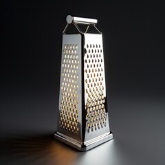 Metal grater. Isolated on black background