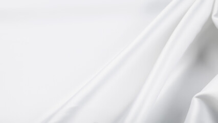 Abstract smooth elegant white silk or satin luxury cloth texture can use as wedding background....
