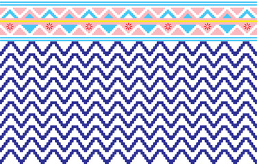 Seamless knitted pattern. Scandinavian style. Vector illustration. - 717498756