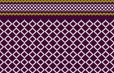 Seamless geometric pattern in ethnic style. Vector Illustration. - 717498797