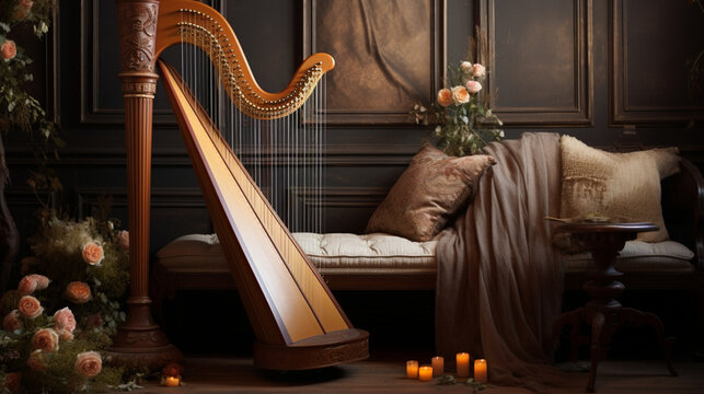 Harmonica, Spirituality of harp instrument on stage in Münster, Germany (Ingolstadt, Bayern)



