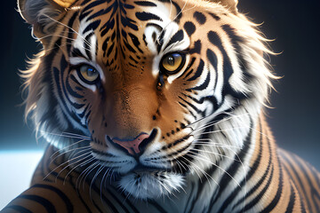 Obraz premium portrait of a tiger. Generative AI