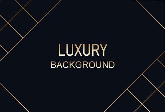 Luxury Black Background With a golden color frame, perfect for templates, brochures, business cards, banners or wallpapers. elegant design