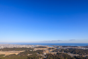 Fototapeta na wymiar 伊勢志摩スカイラインからの眺望　三重県