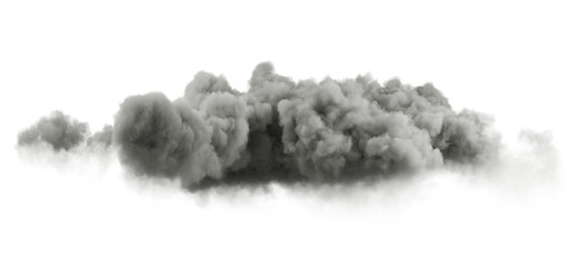 Realistic black clouds free shapes cutout transparent backgrounds 3d render png
