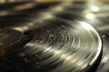 Texture of vinyl record