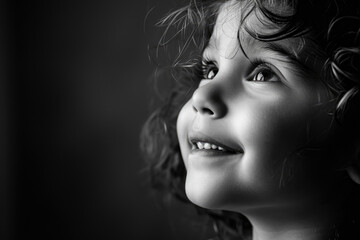 A tender and heartwarming portrait capturing the diverse expressions of a child