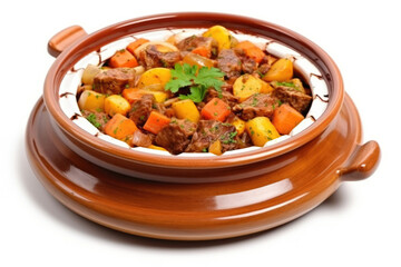 Traditional stew beef goulash vegetables dinner food meat cooked dish meal