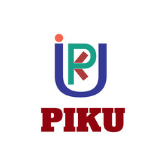 piku name logo in adobe illustraor