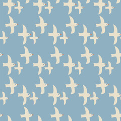 seamless pattern, bird art surface design for fabric scarf and decor
- 717510595
