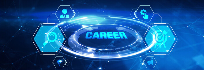 Coach motivate to career growth. Personal development, personal and career growth. Potential concepts. 3d illustration