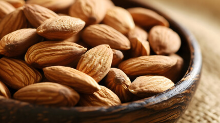 Close up of almonds for background.