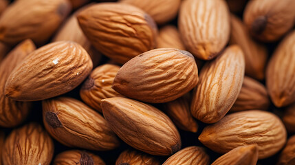 Fototapeta premium Close up of almonds for background.