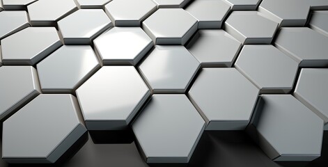 Abstract hexagon background. Created with Ai
