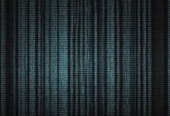 Obraz premium Stream of binary matrix code on the screen. computer matrix numbers. Concept of coding, hacking or crypto-currency bitcoin mining. illustration.