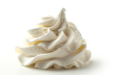 White background with meringue isolated