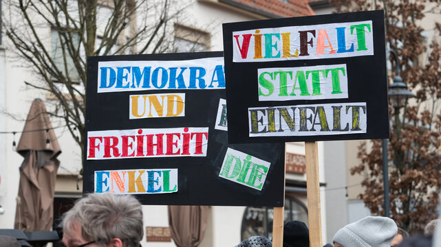 Demo f&uuml;r Demokratie und Freiheit - Vielfalt statt Einfalt