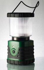 One lantern lamp on a white background