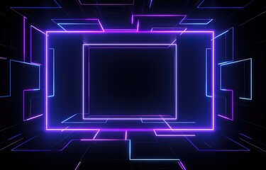 A background design decorated with shining purple lines