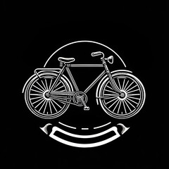 bike cycle logo design illustration style vector vintage