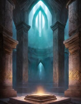 adventure game background, church, castle