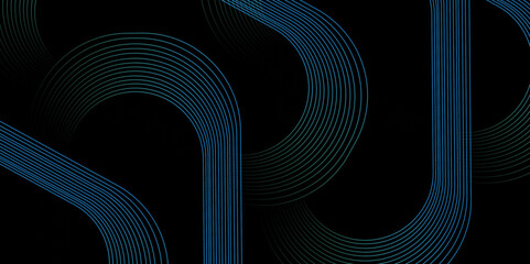 Abstract glowing circle lines on dark blue background.Futuristic concept. Suit for poster, cover, banner, brochure, presentation, website, flyer, and black background,