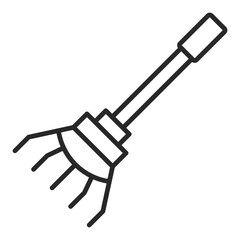   Rake line icon