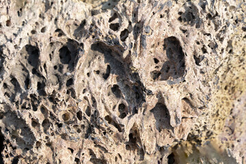 Stone texture. Rough and rough porous texture. Stone background. Abstract background.