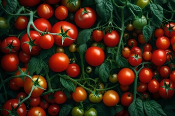 tomatoes on vine