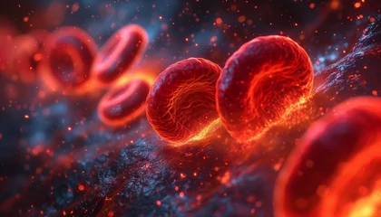Fotobehang Platelets forming a blood clot. Hemophilia © MarijaBazarova