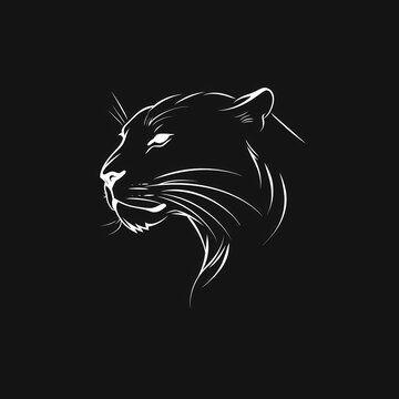Panther minimalist logo