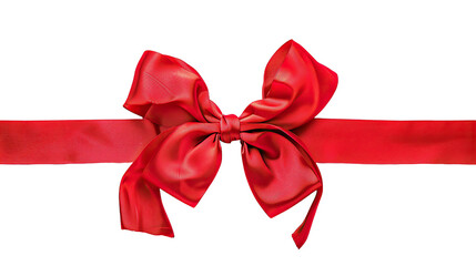 Fototapeta premium bow and ribbon. Realistic design elements. Valentine's gift concept, birthday, party. transparent background